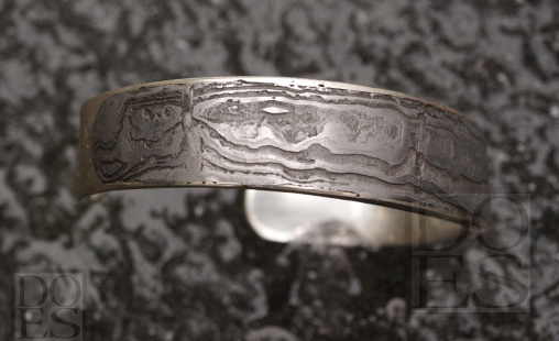 Damast stalen armband met zilver.jpg