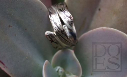 Mokume-gane ring met diamand.JPG
